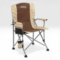Argeus Rustic Katlanabilir 150Kg Kamp Sandalyesi - Kahve/Kum