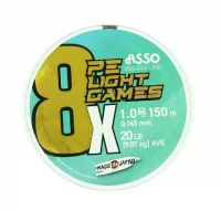 Asso 8X Light Games Pe 1.2 Moss Green İp Misina 150Mt 0,185Mm
