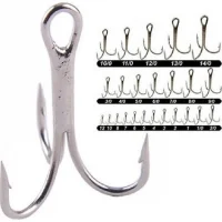 Captain 3’Lü Rapala İğnesi Nikel Renk No:10