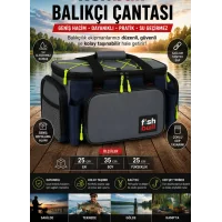 Fish Bull Cepli Balıkçı Çantası Gri renk