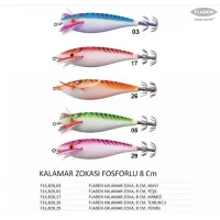 Fladen Kalamar Zokası Kurşunsuz Fosforlu 8Cm Renk:03