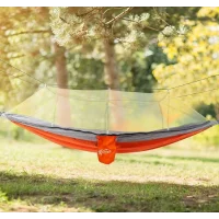 Hamak 7410 Fileli Ve Cibinlikli Pro Hamak 190X70cm Turuncu-Gri