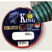 King Braid Ultra Sensitive Alman İp Misina 4X Pe Örgü 0,50Mm