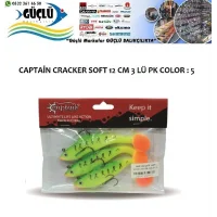 Levrek Turna Silikonu Captaın Cracker Soft 12 Cm 3’Lü Pk Renk : 5