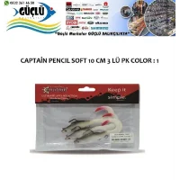 Levrek Turna Silikonu Captaın Pencıl Soft 10 Cm 3 Lü Pk Renk : 1