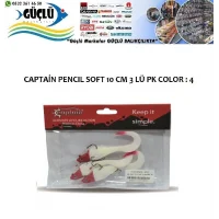 Levrek Turna Silikonu Captaın Pencıl Soft 10 Cm 3 Lü Pk Renk : 4