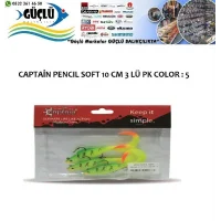 Levrek Turna Silikonu Captaın Pencıl Soft 10 Cm 3 Lü Pk Renk : 5