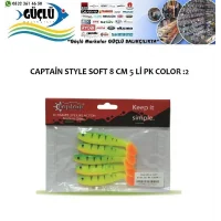 Levrek Turna Silikonu Captaın Style Soft 8 Cm 5’Li Pk Renk : 2