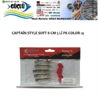 Levrek Turna Silikonu Captaın Style Soft 8 Cm 5’Li Pk Renk :4