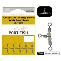 Portfish BL-1088 Üçlü Fosforlu Bilyalı Fırdöndü NO:8x10