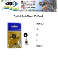 Renkli Sosis Stoper 6!Lı Paket Portfish S Beden