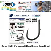 Sazan İğnesi Owner 53269 C-5X İseama X Black Chrome No:1/0