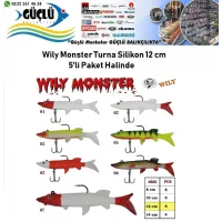 Turna Silikonu 12 Cm Wily Monster 5’Li Paket Renk:5