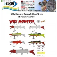 Turna Silikonu 12 Cm Wily Monster 5’Li Paket Renk:6