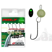 Wily Jig Head Mafsallı Owner İğneli - Glowlu 3gr