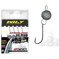 Wily Jig Head Mafsallı Owner İğneli Gümüş 1,5 gr