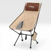 Argeus  Aero Katlanabilir 120Kg Kamp Sandalyesi - Bardaklıklı - Kahve/Kum