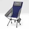Argeus Aero Katlanabilir 120Kg Kamp Sandalyesi - Bardaklıklı - Mavi/Gri