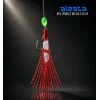 ALESTA RED SPARKLE RIG X0225 6 KÖSTEK HAZIR TAKIM 0.30MM NO:8 İĞNE