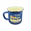 Orcamp Retro Emaye Kupa Bardak Adventure Mavi