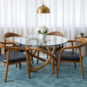 KAYIN OSLO(YILAN) SANDALYE VE ÖZEL TASARIM CAM MASA TAKIMI