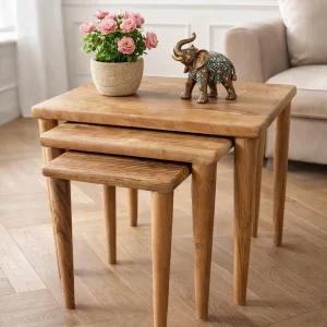 CEVİZ 3 LÜ ZİGON SEHPA