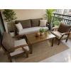 Masif Kestane Bahçe Balkon Takımı