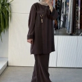 19258 PANTOLONLU TAKIM KAHVE