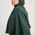 MAİSA NEDA PAMUK İPEK ŞAL KOYU YEŞİL 70*190 CM