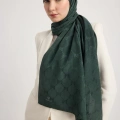 MAİSA NEDA PAMUK İPEK ŞAL KOYU YEŞİL 70*190 CM