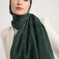 MAİSA NEDA PAMUK İPEK ŞAL KOYU YEŞİL 70*190 CM