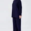 TIĞ TRİKO NERVÜR DETAYLI TUNİK PANTOLON TAKIM LACİVERT