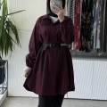 MissWhence 39305 Gömlek Bordo