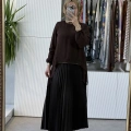 FUAT GÜRŞEN 6301 BLUZ KAHVE