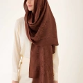 İmannoor Orijinal Dama Desen Bakır Naia Pamuk Şal 70x200