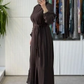 MİSSWHENCE 40813 ELBİSE KAHVE