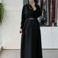 Misswhence Kemerli Elbise 40822 Siyah