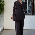 NUSS 1044 PANTOLONLU TAKIM KAHVE