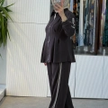 NUSS 1075 PANTOLONLU TAKIM KAHVE