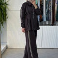 NUSS 1075 PANTOLONLU TAKIM KAHVE