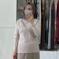 NUSS 204 TAŞLI TUNİK BEJ