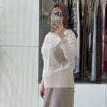 NUSS 204 TAŞLI TUNİK BEJ
