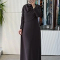 NUSS 2044 ELBİSE KAHVE