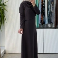 NUSS 2044 ELBİSE KAHVE