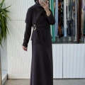 NUSS 2051 ELBİSE KAHVE