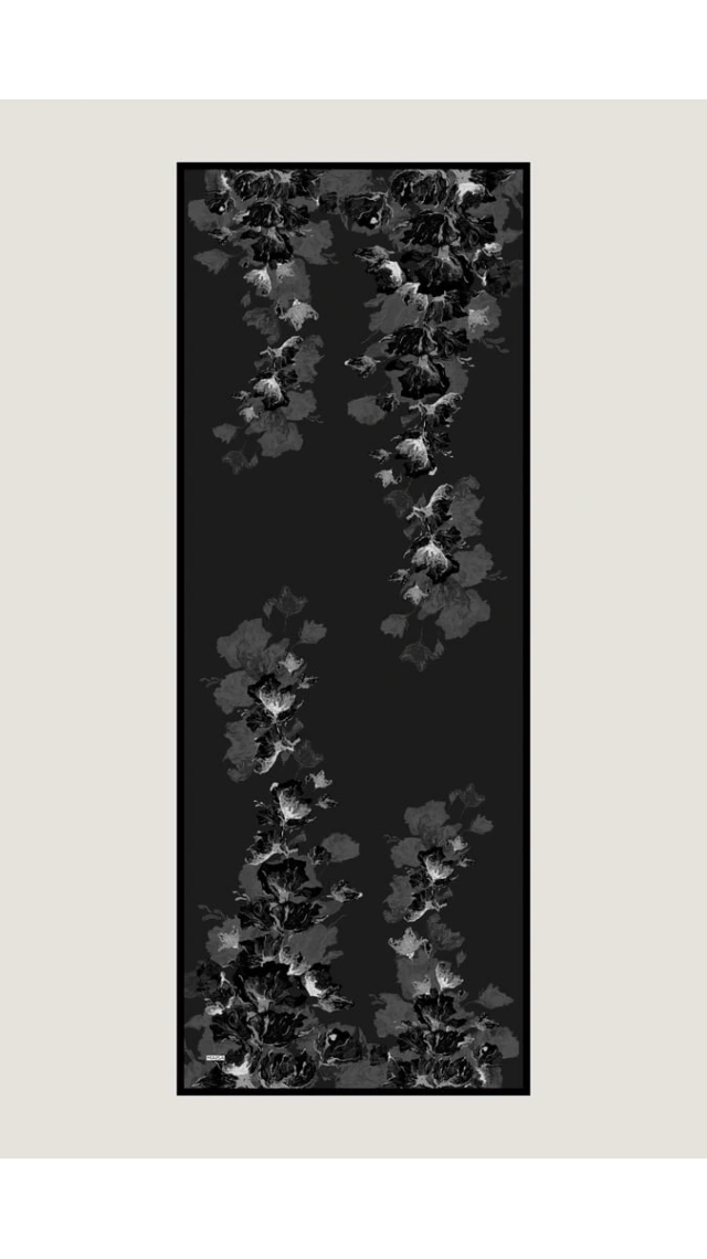 MAİSA NEVBAHAR KREP İPEK ŞAL KOYU GRİ