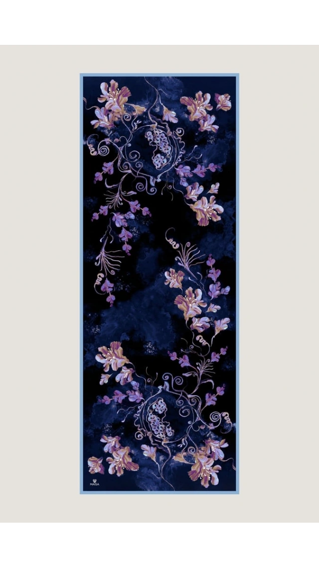 MAİSA NARİN KREP İPEK ŞAL MOR