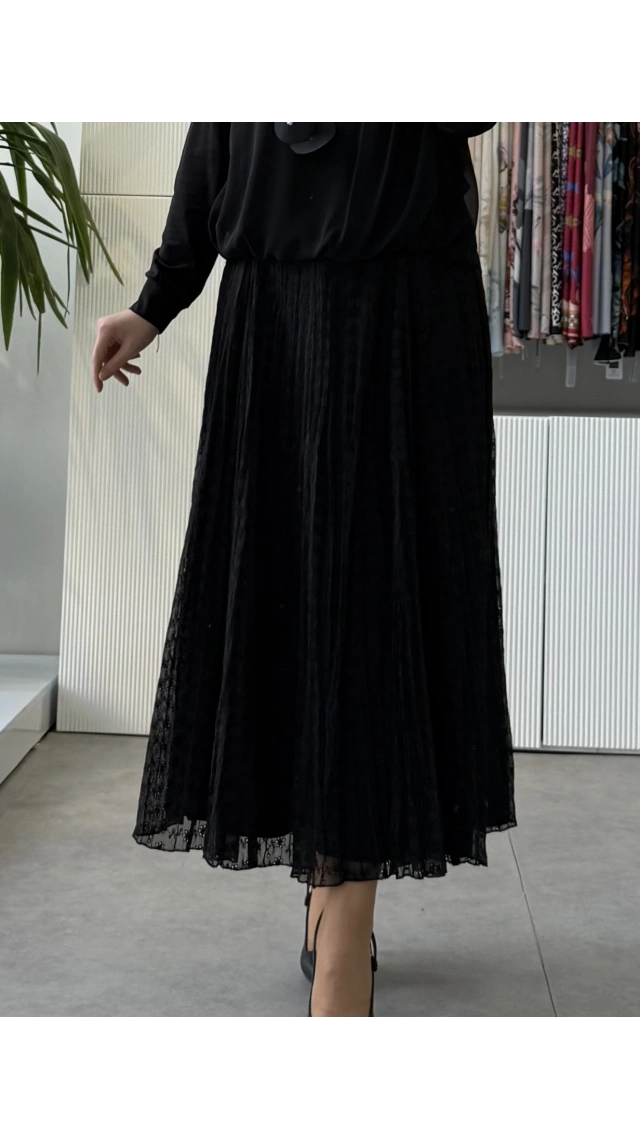 FUAT GÜRSEN Ful Nakış İşleme Tasarım Etek 5400