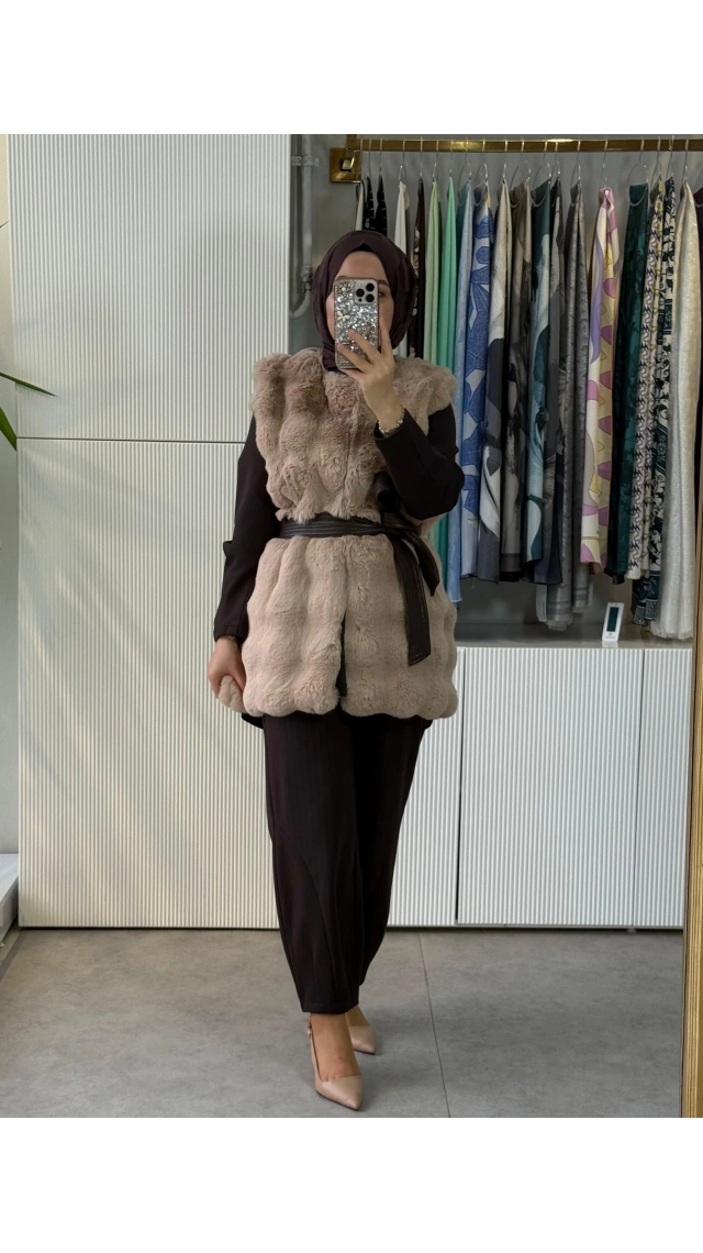 Clande 6000 Yelek Camel