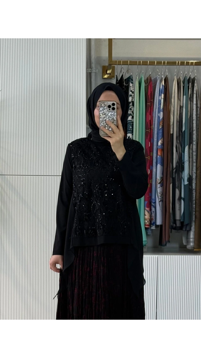 Fuat Gürşen 6300 Bluz Siyah